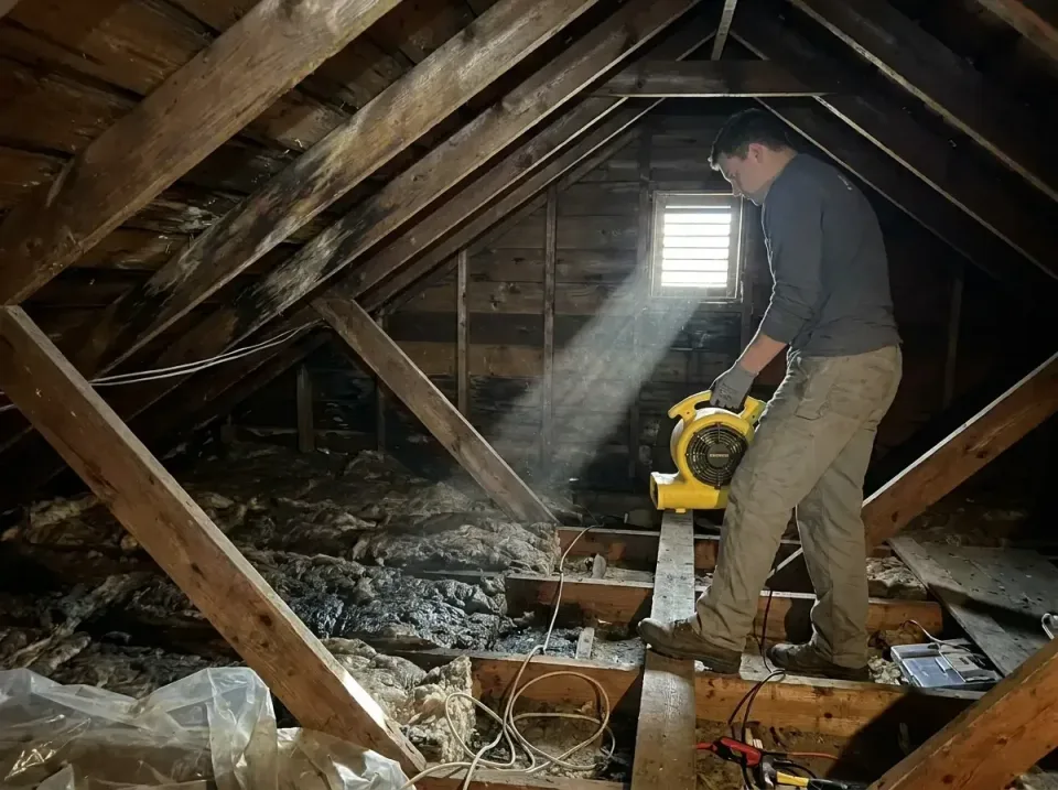 attic-water-damage-drying-proc-007 — frequently asked questions, Emergency Water Extraction & 24/7 Flood Response in New Bal…
